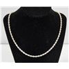 Image 1 : .925 STERLING SILVER ROPE CHAIN