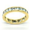 Image 1 : SV6-86 GOLD PLATED .925 SILVER BLUE TOPAZ RING