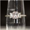 Image 1 : BRAND NEW STERLING SILVER RING W/ MOISSANITE SZ 8