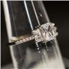 Image 3 : BRAND NEW STERLING SILVER RING W/ MOISSANITE SZ 8