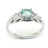 Image 1 : SV6-59 .925 SILVER MOISSANITE RING SIZE 7