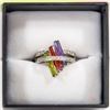 Image 1 : .925 STERLING SILVER RING SIZE 8 TRI COLORED