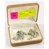 Image 2 : VINTAGE SIGNED SHERMAN RHINESTONE DROP EARRINGS