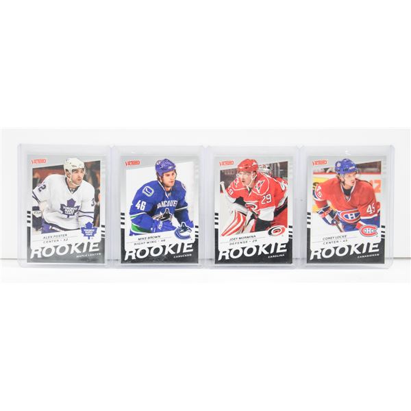 VICTORY (4) NHL ROOKIE CARDS