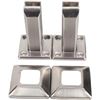 Image 2 : HEAVY DUTY FLOOR/WALL MOUNT GLASS CLAMP POSTS