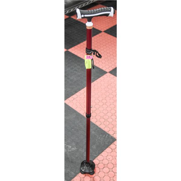 NEW ALUMINUM ADJUSTABLE CANE WITH SAFETY LIGHT