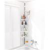 Image 1 : PLASTIC SHOWER CORNER SHELF 28 X 6.5 X 73CM