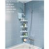 Image 2 : PLASTIC SHOWER CORNER SHELF 28 X 6.5 X 73CM