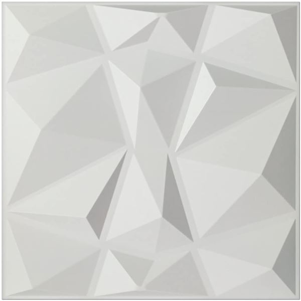 BOX OF 12- 50 CM X 50 CM 3D WALL PANELS