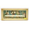 Image 1 : ANTIQUE INTRICATE PETIT POINT "LAST SUPPER" WALL