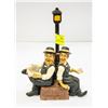 Image 1 : 10" TALL LAUREL & HARDY UNDER STREET LAMP STATUE