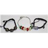 Image 1 : LOT OF 3 BEADED BRACELETS