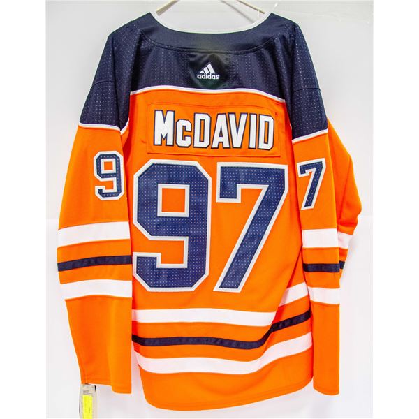 CONNER MCDAVID #97 OILERS ADIDAS JERSEY SZ 52