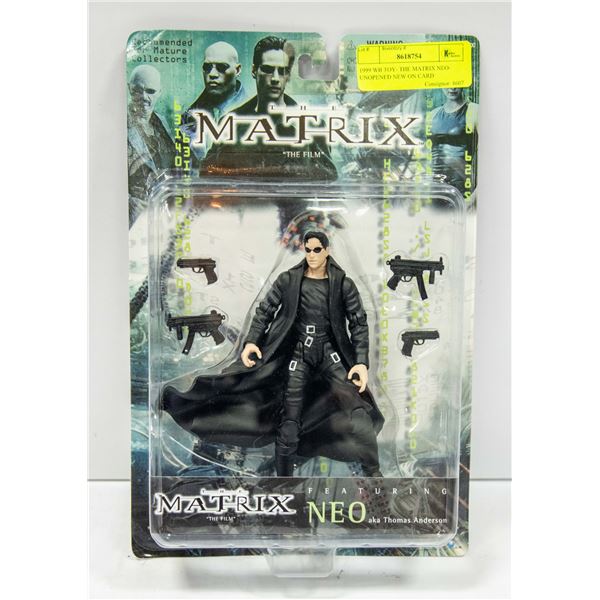 1999 WB TOY- THE MATRIX NEO- UNOPENED NEW ON CARD