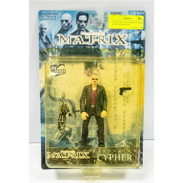 1999 WB TOY- THE MATRIX CYPHER- UNOPENED NEW ON