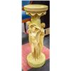 Image 1 : ART DECO PLANT STAND W/ 3 CARVED LADY FIGURES