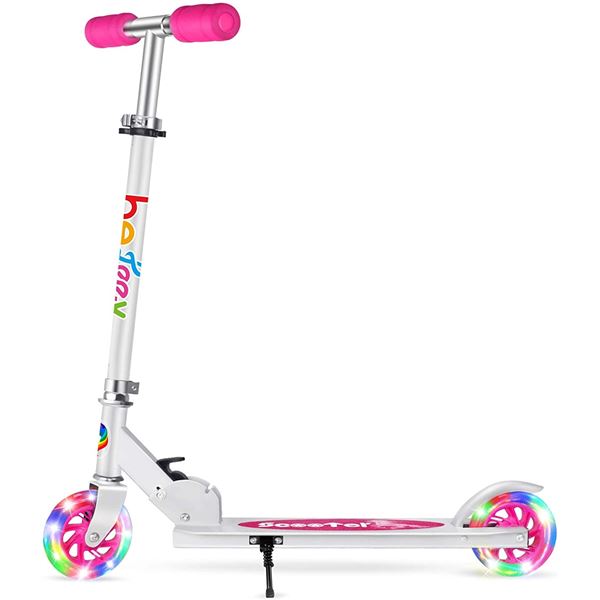 NEW IN BOX BELEEV PINK 2 WHEEL SCOOTER