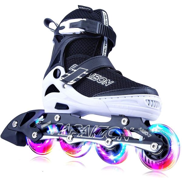 NEW IN BOX PAPAISON LIGHT UP ROLLER BLADES