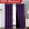 Image 3 : NEW IN BAG NICETOWN HEAVY DUTY BLACK OUT CURTAINS