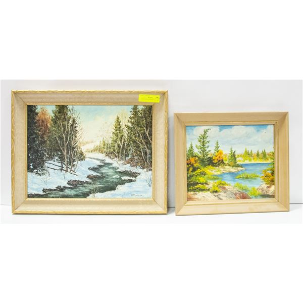 3 ESTATE OIL PAINTING WALL ART.