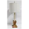 Image 1 : GOLD TONE CARVED STYLE LAMP