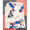 Image 1 : 12 FT X 4 FT WAYNE GRETZKY 1980 LINEN FABRIC SHEET