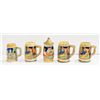 Image 1 : FLAT OF CERAMIC BEER STEINS ESTATE COLLECTIBLE