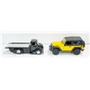 Image 1 : WILLY'S JEEP & CHEV FLATBED METAL CARS 1/24 SCALE