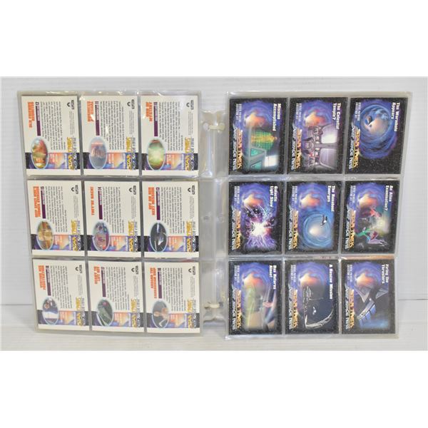 SET OF STAR TREK CARDS 9 SHEETS