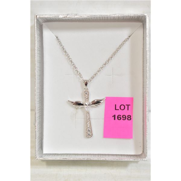 925 SILVER CROSS PENDANT WITH 20 INCH SILVER