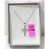 Image 1 : 925 SILVER CROSS PENDANT WITH 20 INCH SILVER