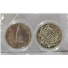 Image 1 : TWO CANADA SILVER FIFTY CENT COINS 1952, 1967