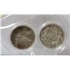 Image 1 : TWO CANADA SILVER FIFTY CENT COINS 1949, 1967