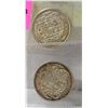 Image 1 : TWO CANADA SILVER FIFTY CENT COINS 1940, 1957