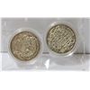 Image 1 : TWO CANADA SILVER FIFTY CENT COINS 1950, 1951