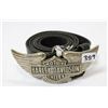 Image 1 : VINTAGE HARLEY DAVIDSON BELT BUCKLE AND BELT