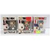 Image 1 : LOT OF 3 FUNKO POPS CM PUNK #02, JOHN CENA #76 &