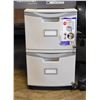 Image 1 : 2 DRAWER FILE CABINET WITH KEY