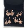 Image 1 : 4 PAIRS OF ROSE GOLD TONE EARRINGS