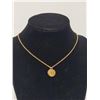 Image 1 : NEW 20" GOLD TONE NECKLACE WITH "D" CHARM