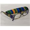 Image 1 : +2.25 READING GLASSES WITH ZIPPERED CASE