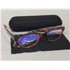 +2.00 READING GLASSES WITH ZIPPERED CASE