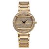 Image 1 : NEW LADIES ROUND SHAPED GOLD TONE CRYSTAL WATCH