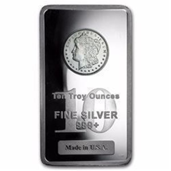 10 oz Silver Bar - PAMP Suisse (Serialized) W/Cert