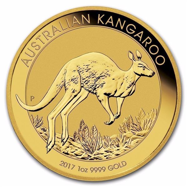 2017 Australia .9999 Pure 1 oz Gold Kangaroo BU