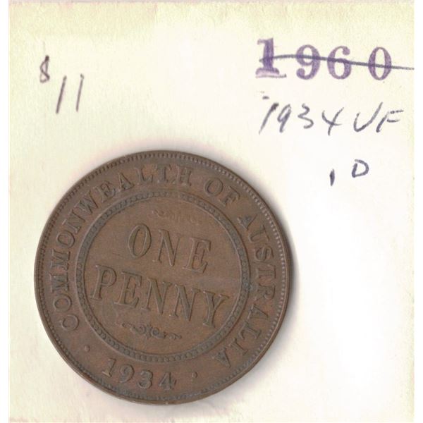 1934 Australian Penny