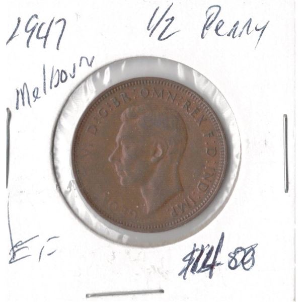 1947 Austrialian Half-Penny
