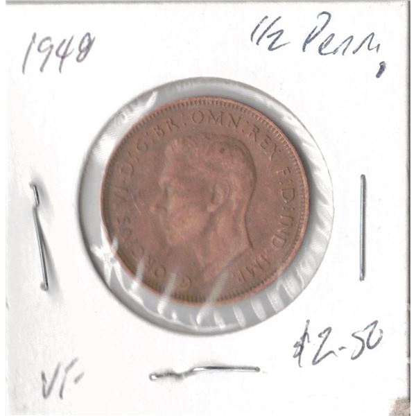 1948 Austrialian Half-Penny
