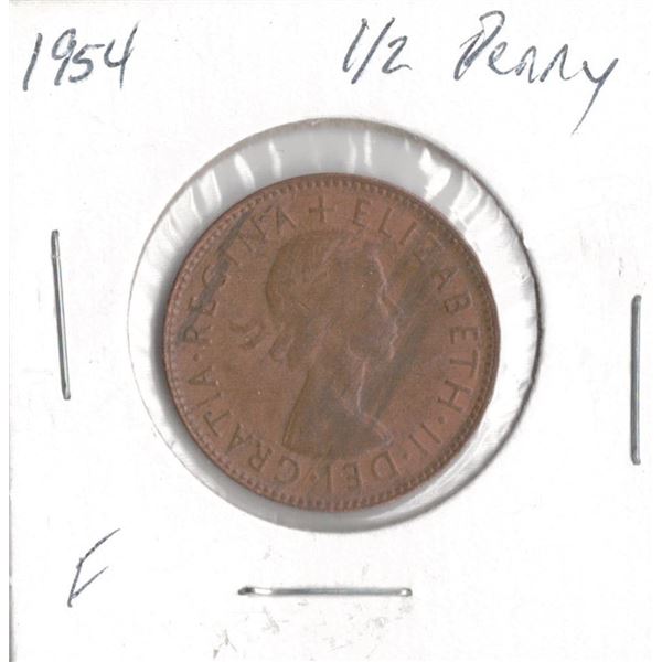 1954 Austrialian Half-Penny