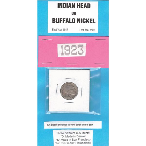 1923 Buffalo/Indian Head Nickle